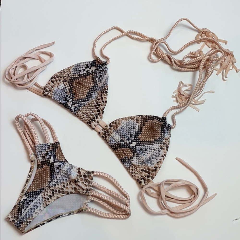 Montce snake skin bikini
